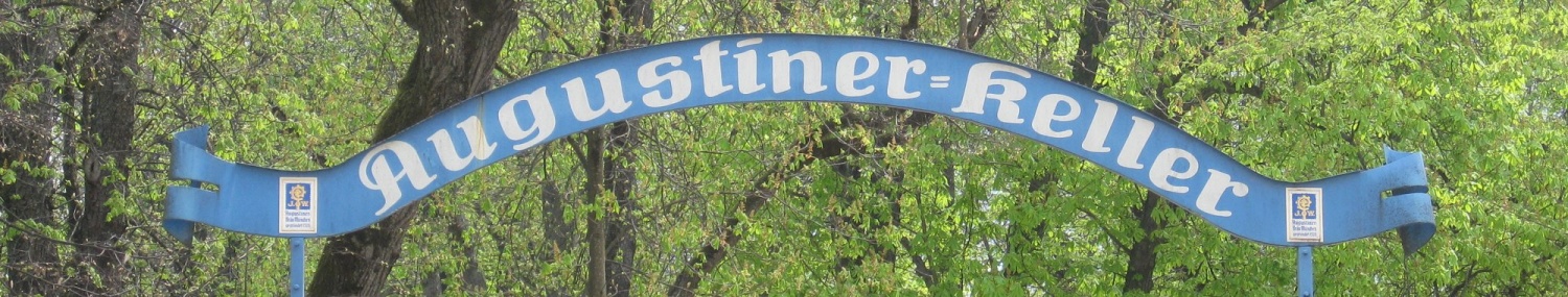 Augustiner-Keller entrance sign