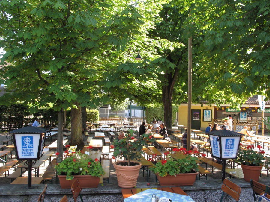 Munich Beer Gardens Zum Grünen Baum